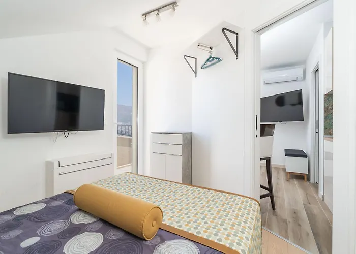 아파트 The Panoramic View Penthouse Sweet Petite With Private Parking *